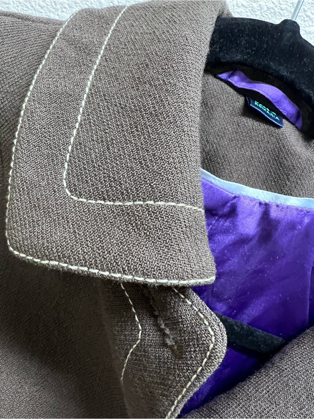 Boden Chocolate Brown Button-Front Tailored Jacket - Picture 8 of 12